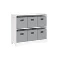 thumbnail image 1 of RiverRidge Horizontal Bookcase with 6 Bins, Assorted Shelf and Bin Colors, 1 of 6