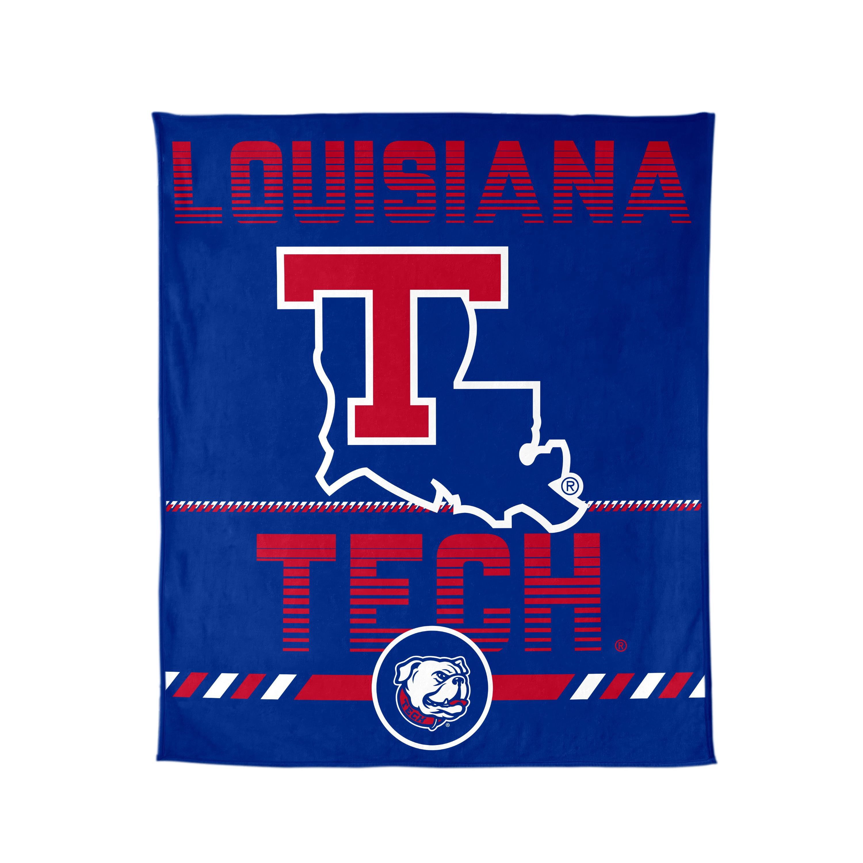 Logo Brands Louisiana Tech Bulldogs Blanket