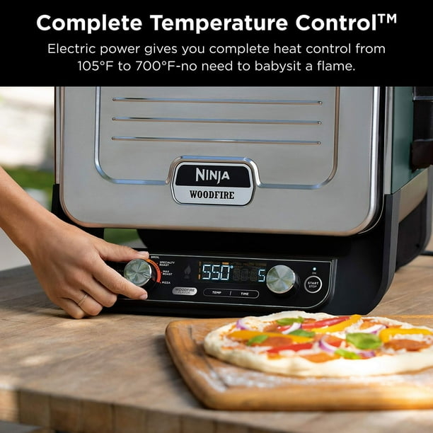 Ninja Woodfire 8-in-1 Outdoor Pizza Oven & Smoker with Woodfire