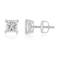 thumbnail image 4 of Lab Created 2.00 CT. T.W. Fancy Cut Diamond Stud Earrings in 18K Gold, 4 of 8