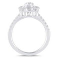 thumbnail image 4 of 1.40 C.T. TW Round Cut Floral Halo Diamond Ring in 14K Gold, 4 of 6