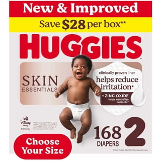 Huggies Skin Essentials Baby Diapers, Sizes 1-6