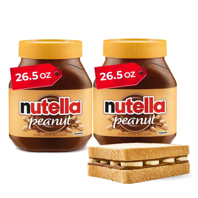 Nutella Peanut Spread, 26.5 oz., 2 pk.