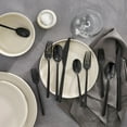 thumbnail interactive-video image 1 of Member's Mark Premium 20-Piece 18/10 Stainless Steel Modern Flatware Set, Assorted Finishes, 1 of 4