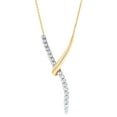 thumbnail image 3 of 1.00 CT. T.W. Diamond Pendant Necklace in 14K Two-Tone Gold, 3 of 9