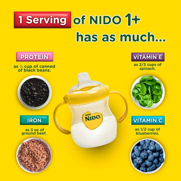 Nido 1+ Toddler Milk Beverage 4.85 lb. Nido 1+ Toddler Milk Beverage 4.85 lb.