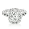 thumbnail image 1 of 2.60 CT. T.W. Cushion Cut Double Halo Diamond Ring in 18K Gold, 1 of 4