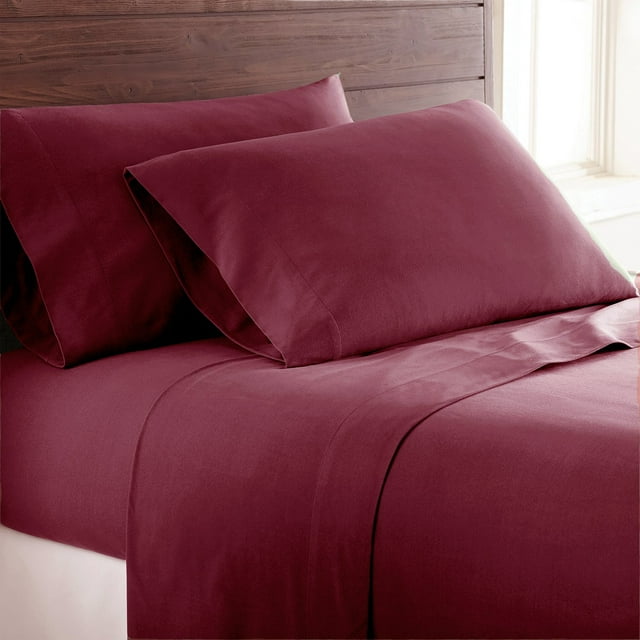 Shavel Micro Flannel Solid Sheet Set, Assorted Sizes