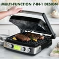 thumbnail image 4 of GreenPan Elite 7-in-1 Multi-Function Contact Grill & Griddle, Ceramic Nonstick, Grill & Waffle Plates (Choose Color), 4 of 9
