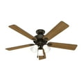thumbnail image 1 of Hunter 52 inch Swanson Matte Black Ceiling Fan with LED Light Kit and Pull Chain, 1 of 10