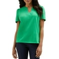 thumbnail image 1 of Rafaella Women's Short Sleeve V-Neck Top, 1 of 5