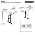 thumbnail image 25 of Lifetime 6-Foot Adjustable Height Table (Commercial), 25 of 25