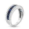 thumbnail image 2 of 0.25 CT. T.W. Diamond and 1.5 CT. T.W. Sapphire Band, 2 of 3