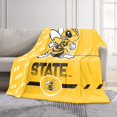 thumbnail image 2 of Logo Brands West Virginia State Yellow Jackets 60"x70" Super Plush Blanket, 2 of 7