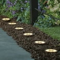 thumbnail image 3 of Member's Mark 6-Piece LED Solar Disc Lights - Oil-Rubbed Bronze, 3 of 8