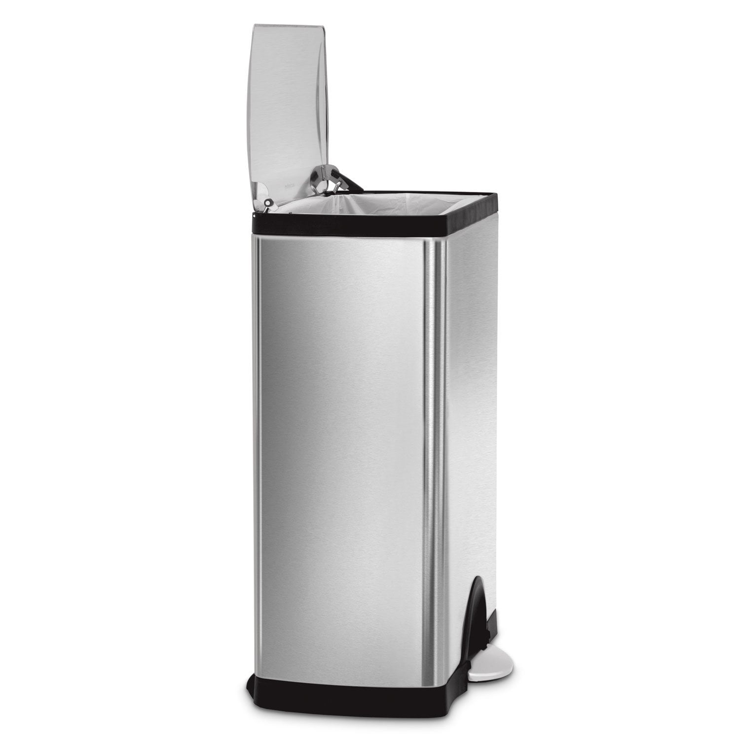 Simplehuman 13.2 Gal. Rectangular Step Trash Can, Brushed