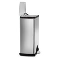 thumbnail image 3 of Simplehuman 13.2 Gal. Rectangular Step Trash Can, Brushed Stainless Steel, 3 of 4
