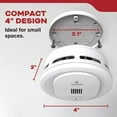 thumbnail image 4 of Kidde 4" Compact Battery Powered Smoke Detector, AA Batteries Included, 4 of 14