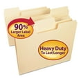 thumbnail image 1 of Smead 1/3 Cut Assorted Positions SuperTab Heavyweight File Folders, Manila Letter, 50ct., 1 of 7