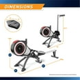 thumbnail image 2 of Marcy Foldable Turbine Rower, 2 of 9