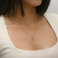 thumbnail image 6 of 0.35 CT. T.W. Round Cut Cross Diamond Pendant Necklace in 14K Gold, 6 of 6