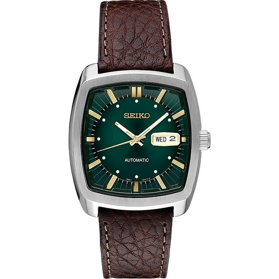 Seiko Recraft Series Automatic Leather Watch, 40mm