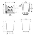 thumbnail image 10 of Mayne Valencia 8" Wall Mount Planter, Set of 3, 10 of 10