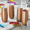 thumbnail interactive-video image 1 of Member's Mark 14oz. Stainless Steel Insulated Flute Tumblers with Lids, 4 Pack, Choose Color, 1 of 5