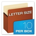 thumbnail image 4 of Pendaflex 5 1/4&rdquo; Expansion File Pocket, Manila/Red Fiber Letter, 10 ct., 4 of 7