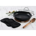 thumbnail image 4 of All-Clad Universal 3 Qt Pan With Acacia Wood Trivet, Spoon And Potholder Set, 4 of 10