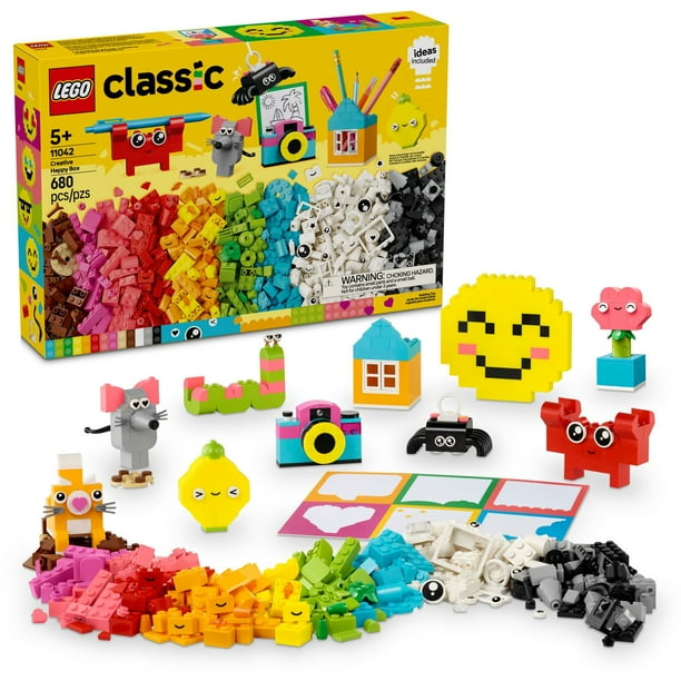 LEGO Classic Creative Happy Box Building Toy Set, 680 pcs