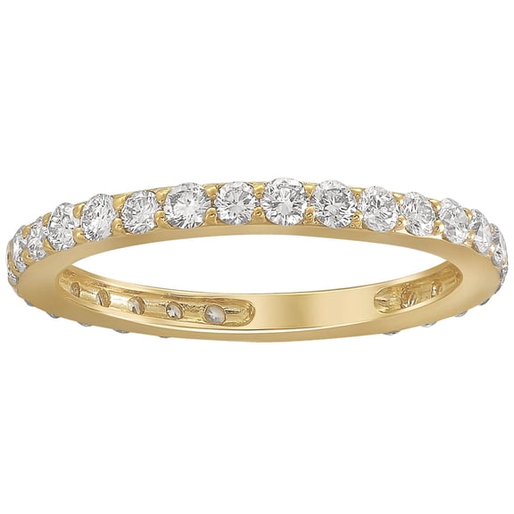 Round Cut Diamond Eternity Band in 14K Gold