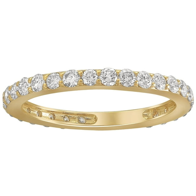 Round Cut Diamond Eternity Band in 14K Gold