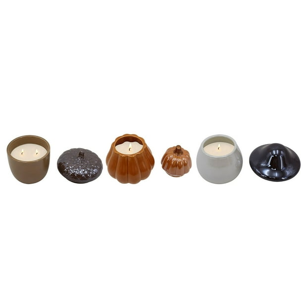 Decorative Ceramic 10 oz. Harvest Candles, 3 pk. - Samsclub.com