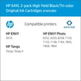 thumbnail image 2 of HP 64XL High Yield Original Inkjet Cartridge, Black/Tri-Color, 2 Pack, 2 of 8