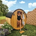 thumbnail image 7 of Backyard Discovery 2-4 Person Outdoor Barrel Sauna with Electric Heater & Glass Door, 7 of 14