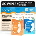 thumbnail image 1 of Fomin Deodorant Wipes, Citrus Harmony and Fragrance Free, 60 pk., 1 of 8