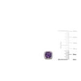 thumbnail image 3 of Cushion Cut Gemstone and 0.15 CT. T.W. Halo Diamond Stud Earrings in 14K Gold, 3 of 3
