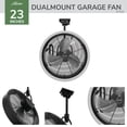 thumbnail image 3 of Hunter 23" Easy Install Dual-Mount LED Garage Fan with 6 Speed High Velocity Motor, 3 of 21