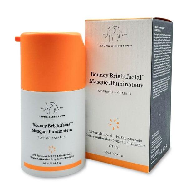 Drunk Elephant Bouncy Brightfacial Brightening Mask, 1.7 oz