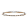thumbnail image 1 of 3.50 C.T. TW Round Cut Two Row Diamond Tennis Bracelet in 14K Gold, 1 of 8