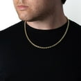 thumbnail image 7 of Semi Solid Rope Chain Necklace in 14K Gold, 7 of 10