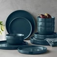 thumbnail interactive-video image 1 of Member's Mark 12-Piece Modern Stoneware Dinnerware Set (Assorted Colors), 1 of 5