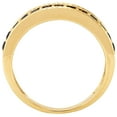 thumbnail image 4 of Blue Sapphire and Diamond Band Ring in 14K Gold, 4 of 6
