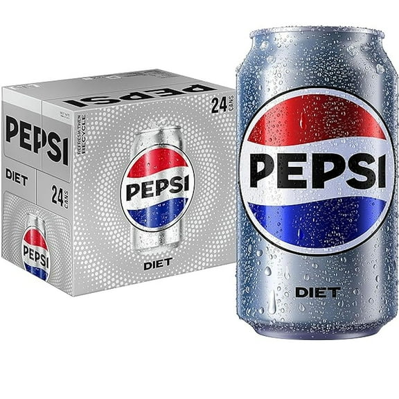 Diet Pepsi Soda Pop, 12 fl. oz., 24 pk.