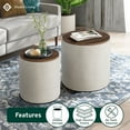 thumbnail image 2 of Studio Living Alvin Storage Ottoman Set, 2 of 7