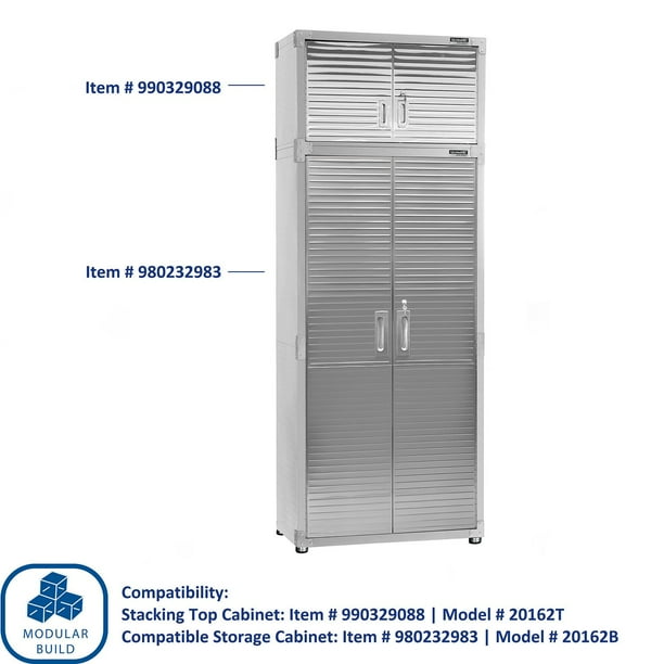 Seville Classics 3-Tier UltraZinc Cabinet Organizer - 17.5"W X 7.5"D X 18.5"H, Adjustable Shelves, No Tools Assembly