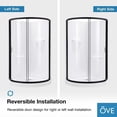 thumbnail image 17 of Breeze 36” x 36” x 77” Corner Shower Kit with Clear Glass, Walls, Base and Hardware, 17 of 20