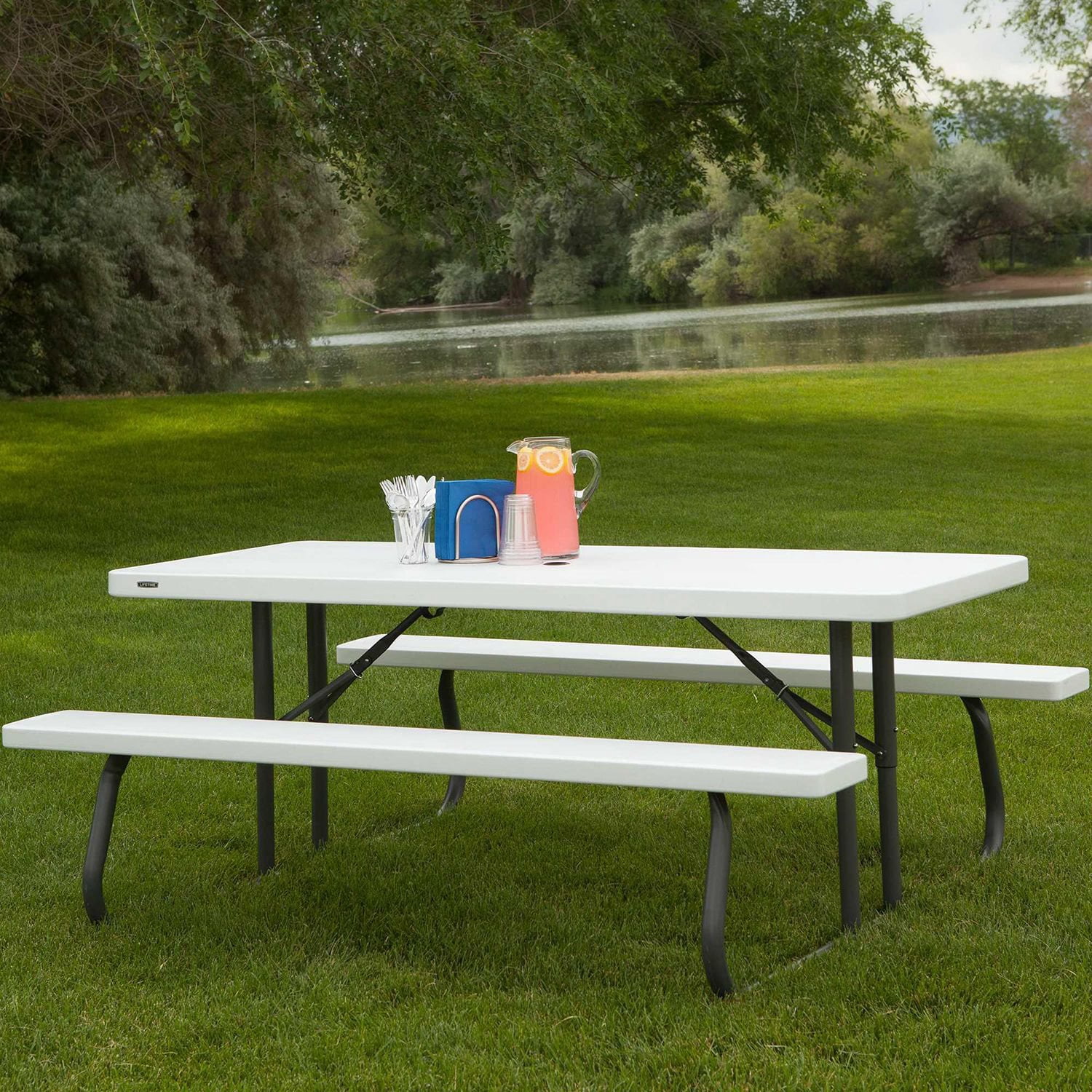 Lifetime 6-Foot Classic Folding Outdoor Dining Picnic Table