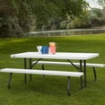 thumbnail image 7 of Lifetime 6-Foot Classic Folding Outdoor Dining Picnic Table, 7 of 10